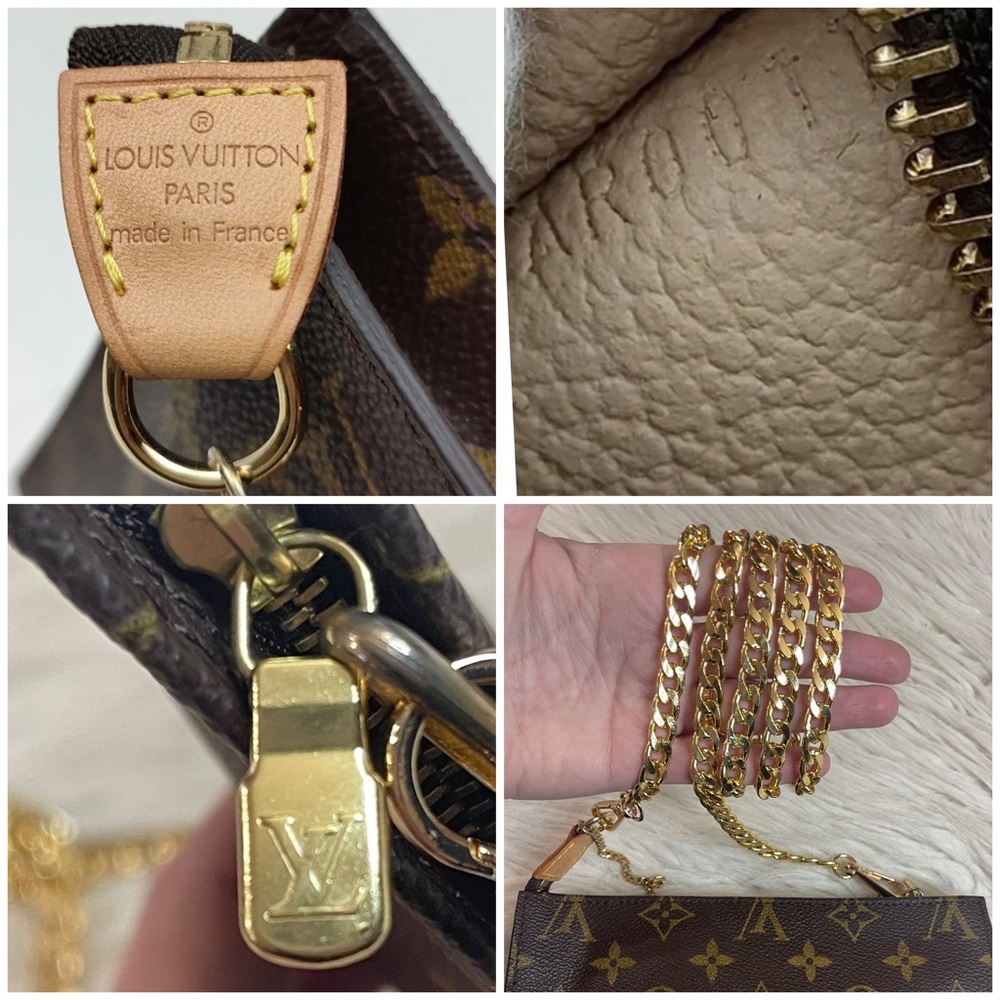 Louis Vuitton Brown Monogram Chain Shoulder Bag - Picture 15 of 15